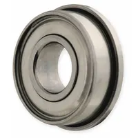 DAYTON Flanged Radial Ball Bearing: R4, 1/4 in Bore, 0.69 in Flange Dia, Dbl Shield, 5/8 in OD