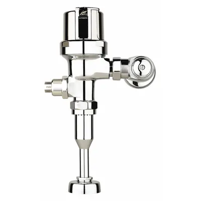 AMTC VALVE Automatic Flush Valve: Hybridflush, 0.125 gpf Gallons per Flush, Battery - Urinal Automatic Flush Valves