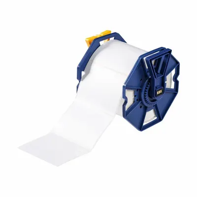 BRADY Pre-Cut Label Stock Roll: 3 in x 4 in, Acrylic, Permanent Adhesive, 750 Labels - Brady Inkjet Precut Label Rolls