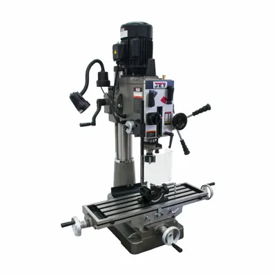 JET Mill Drill: JMD-40GH, Gear Drive, 1 1/2 hp, 115/230V - Gear-Drive Mill Drills with DRO & X-Axis Powerfeed