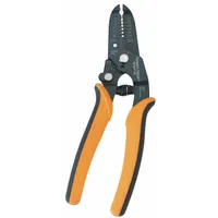 This wire stripper features a deluxe cushion grip and angled head for comfort during repetitive stripping tasks. It handles wire sizes from 32 AWG to 22 AWG, with an overall length of 7 inches. Suitable for electrical wire stripping in panel building, control wiring, and general maintenance