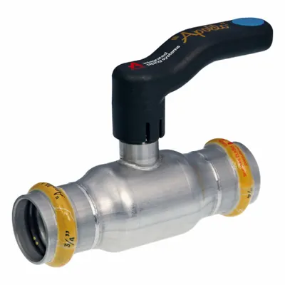APOLLO Ball Valve: 2 in, Stainless Steel, Straight Valve Body, Press x Press - Stainless Steel Ball Valves