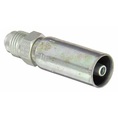 KURT Hydraulic Crimp Fitting: Carbon Steel, Straight, -4 For Hose Dash Size - Kurt Crimp Hydraulic Hose Fittings with JIC Connection