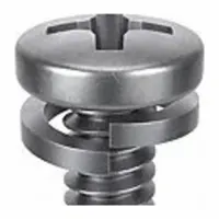 SEMS Screw: Split Lock, #4-40 Thread Size, 5/16 in Lg, Stainless Steel, Passivated, Pan, 25 PK (MPN 1-PPL-4C-31)