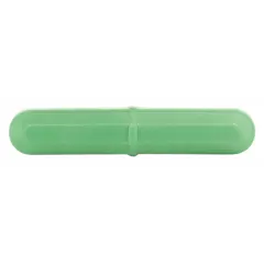 Octagonal stir bar made of Alnico, 51 mm long and 9.5 mm in diameter, colored green. Autoclavable for repeated sterilization. Used with magnetic stirrers for mixing in beakers and flasks.
