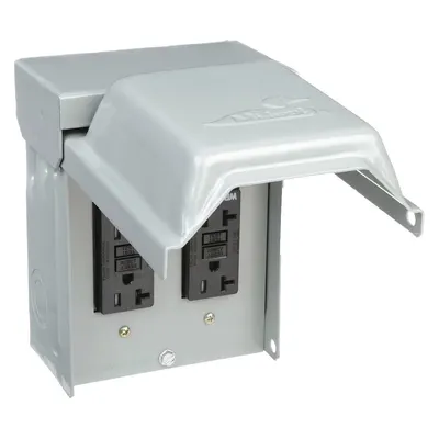 GE Unmetered Surface Power Outlet: 20 A, 120V AC, 5-20R - Unmetered Surface Power Outlets