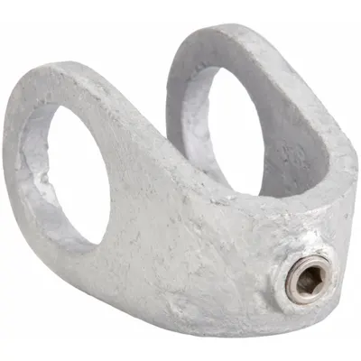 OEM Structural Pipe Fitting: Clamp-On Crossover, Clamp-On Crossover, 1 1/2 in For Pipe Size - Cast Iron Crosses & Tees