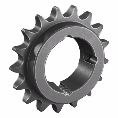 TSUBAKI Sprocket: For 60 Chain, 17 Teeth, 4.082 in Pitch Dia, 4.642 in Outside Dia - Size 60 Bushed-Bore Roller Chain Sprockets