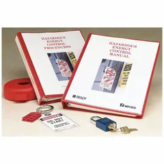 Reference material for lockout tagout safety training. Supports unlimited users in English. Covers RoHS 2011/65/EU regulations. Used to develop compliant lockout procedures and train personnel.