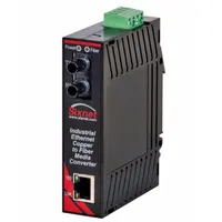 RED LION Media Converter: Unmanaged, DIN Rail, 2 Ports, RJ45, 100 Base-FX/10/100 Base-TX, IP30 (MPN SL-2ES-2ST)