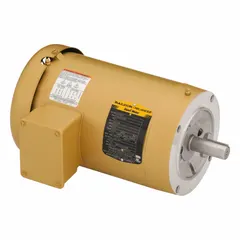 Totally enclosed fan-cooled (TEFC) 3-phase AC motor with C-Face mount. Rated 1 1/2 hp, 1,800 RPM at 60 Hz, 208-230/460V AC, full load current 4.4/2.2 A. Suitable for industrial equipment such as pumps, fans, conveyors, and machine tools requiring a C-Face configuration.