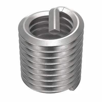 HELI-COIL Helical Insert: Tanged Tang Style, Free-Running, M12-1.75 Thread Size, Plain - Free-Running Tanged Helical Inserts