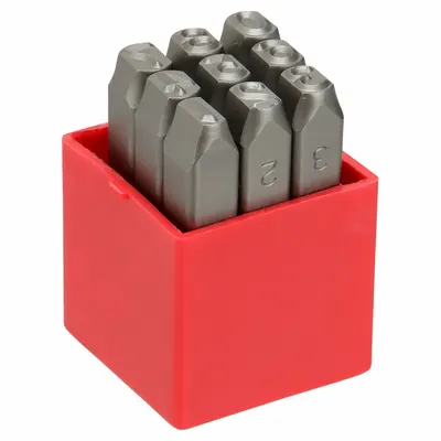 OEM Hand Stamp Kit: 0 thru 9 (6 doubles as 9) - Heavy-Duty Sharp-Face Hand Stamps