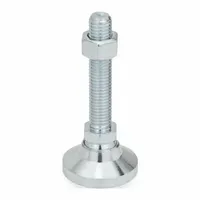 JW WINCO Male-End Leveling Mount: Swiveling Stud, M24 Thread Size, 60 mm, 95 kN Capacity (MPN 24N158M84)
