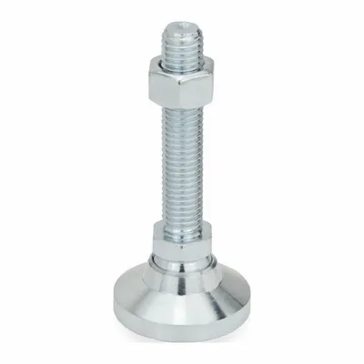 JW WINCO Male-End Leveling Mount: Swiveling Stud, M24 Thread Size, 60 mm - Swivel Male Leveling Mounts