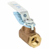 APOLLO Manual Two-Way Ball Valve: 3/8 in Size, Bronze, Straight, FNPT x FNPT, Std Port Ball Port (MPN 70LF14201)