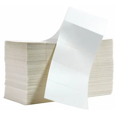 OEM Printer Label: 4 in Label Wd - Fanfold Thermal Transfer Labels