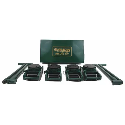 HILMAN ROLLERS Machine Roller Kit: 48,000 lb, 5 3/8 in Deck Ht, 5 7/8 in L x 5 7/8 in W - Machine Roller Kits