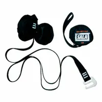 Suspension trauma relief strap for use with general purpose harnesses. Constructed with steel hardware and nylon webbing, uncoated. Features a mating torso connection and supports a weight capacity of 420 lb. Helps reduce the risk of orthostatic intolerance during prolonged suspension after a fall
