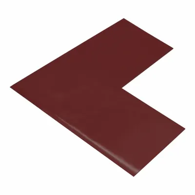 MIGHTY LINE Floor Marking Shape: L, Solid, Brown, No Legend, 4 in x 10 in, 50 mil Tape Thick - L-Shaped Floor Marking Tape