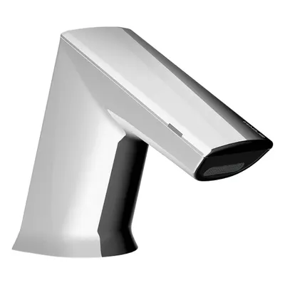 SLOAN Bathroom Sensor Faucet: BASYS, Cast Zinc, Chrome Finish, Single-Post, Battery - Single-Post Sensor Bathroom Faucets