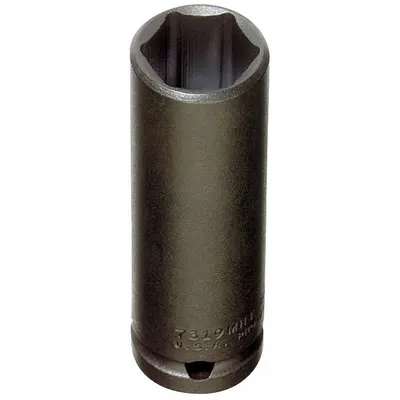 PROTO Impact Socket: 1/2 in Drive Size, SAE, 1/2 in Socket Size, 6-Point, Deep - Thin Wall Impact Sockets