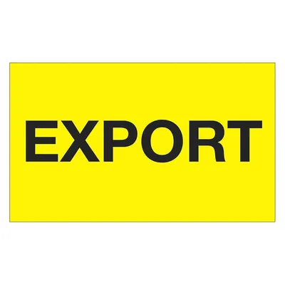TAPE LOGIC Label,Export,3x5": 500 PK (MPN DL1122) - Shipping & Receiving Message Labels