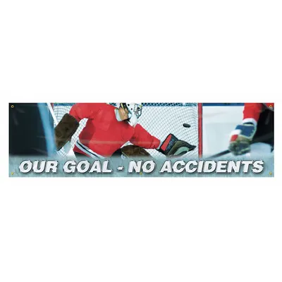 ACCUFORM Our Goal, No Accidents Banner MBR838 - Our Goal, No Accidents Banners