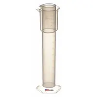 DYNALON Hydrometer Jar: Polypropylene, 16.9 fl oz, 55 mm Body Dia, 360 mm Ht, Non-Sterile, Unlined (MPN 141805)