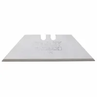 STANLEY Utility Blade: 2 7/16 in Blade Lg, 3/4 in Blade Wd, 0.024 in Blade Thick, Steel, 100 PK (MPN 11-700A)