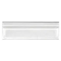 Clear plastic bin window designed for use with 11-inch-wide stack bins. Allows visual identification of contents without opening the bin, supporting efficient inventory management in storage and material handling applications.