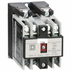 This surface-mounted relay features 4 normally open contacts rated at 10 A and a 120V AC coil. It is suited for general-purpose switching in industrial control panels, motor control circuits, and automation systems.