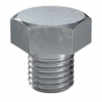 Hex Head Cap Screw: Steel, Class 8.8, Zinc Plated, M16, Metric, 16 mm lg, Fully Threaded, 25 PK (MPN HC38160160-025P1)