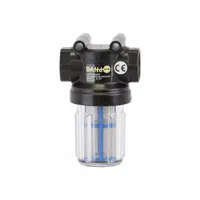 BANJO Inline Strainer: Polypropylene, 3/4 in, NPT, Mesh, 0.0117 in Screen Size, 4 1/4 in Ht, 3 in Lg (MPN LSTM075-50C)