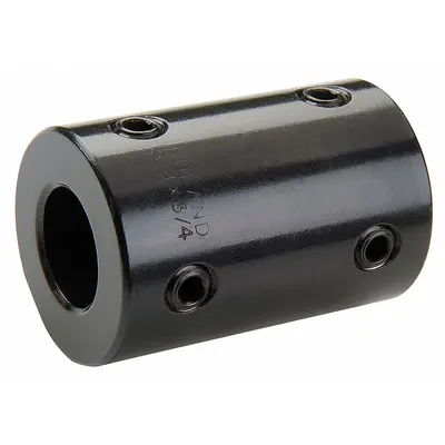 RULAND MANUFACTURING Rigid Shaft Coupling: 5/16 in Bore Dia 1, 5/16 in Bore Dia 2, Round - Set Screw Rigid Shaft Couplings