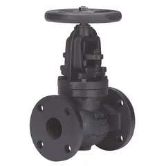 Cast iron straight-body globe valve with Z-body design and rising stem. Features brass construction for general service on gas, oil, steam, and water media. 8 in pipe size.