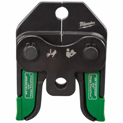 MILWAUKEE Press Jaw: 3/8 in Pipe, PEX, For Viega Pureflow - Jaws for Sub-Compact Press Tools