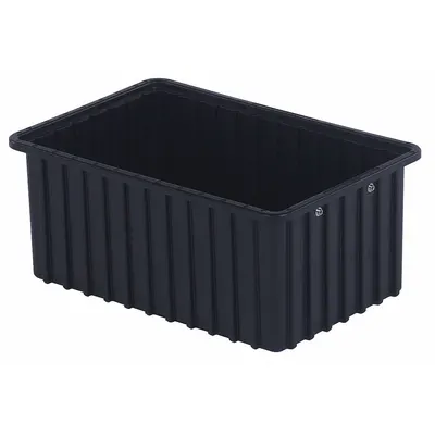 LEWISBINS Divider Box: 0.5 cu ft, 16 1/2 in x 10 7/8 in x 7 in, Lid Not Included - Plastic ESD Static-Control Divider Boxes