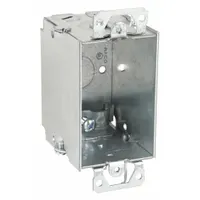 RACO Electrical Box: Steel, Steel Material & Nominal Size, 1 Gangs, 2 1/2 in Box Dp, 4 1/4 in Box Wd (MPN 519)