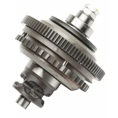 This brake clutch assembly is a replacement component for HARRINGTON ED series electric chain hoists. It is designed for a compatible load capacity of 350 lb. The assembly provides controlled braking and load holding in industrial lifting applications.