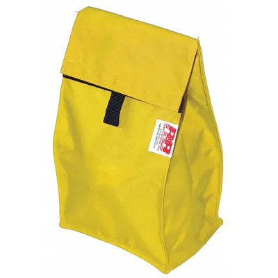 R&B FABRICATIONS Tote Bag: Nylon, Yellow, 750 cu in Interior Volume, 6 in Lg, 9 in Wd - Air Mask & Canister Bags