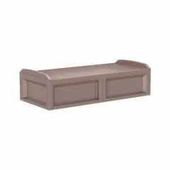 The CORTECH Solstice Behavioral Health Bed is a no-storage bed frame made of brown polyethylene. It measures 80 inches in overall length, 36 inches in overall width, and 21 inches in overall height. Designed for behavioral health environments, its construction supports patient safety.