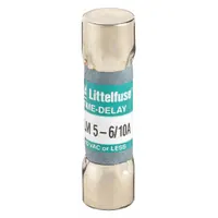 LITTELFUSE Fuse: FLM Series, Midget, Time-Delay, 5.6 A, 250 V AC, 13/32 in x 1 1/2 in (MPN FLM05.6)