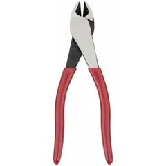Straight, oval diagonal-cutting pliers with 7/8 in jaw length and 1 1/4 in jaw width. ESD-safe and high-leverage design for cutting wire and small fasteners in industrial maintenance and electrical work.