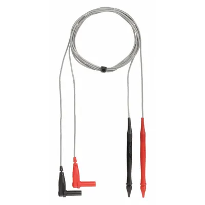 FLUKE Test Leads: CAT II 600V, Retractable Probe, Right Shrouded Plug, 4 ft Lg - Test Leads with Probes