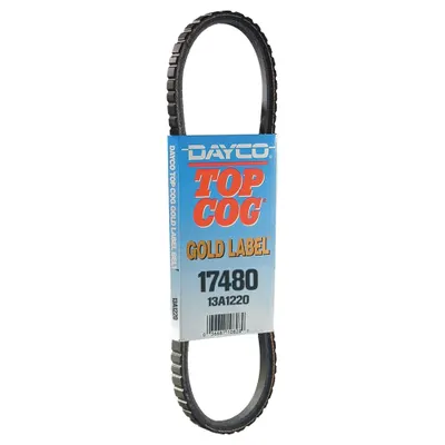 DAYCO Automotive Drive Belt: V-Belt, 13A, A Belt Trade Size, Cogged Belt, 36° Angle - 13A Series Cogged V-Belts
