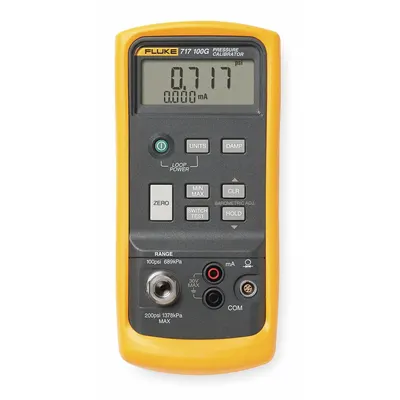 FLUKE Handheld Pressure Calibrator: FLUKE-717-5000G, Included, 0 psi – 5,000 psi - Compact Handheld Pressure Calibrators