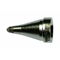 Conical desoldering nozzle with 2.7 mm width, designed for use with HAKKO FR-4001 and FR-4003 desoldering guns. Used for precise solder removal from through-hole components during PCB rework and repair