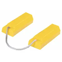 Wheel Chock: Urethane, 14 1/2 in Overall Lg, 4 1/2 in Overall Wd, 5 1/2 in Overall Ht, Yellow, 1 PR (MPN AC3515-P)