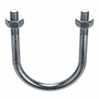 Standard U-Bolt: 1/2"-13 Thread Size, For Pipe Size 3 in, 5 in Inside Ht, Steel, Zinc-Plated (MPN U17243.050.0300)
